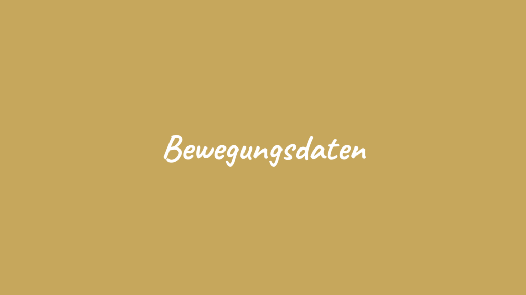 Bewegungsdaten