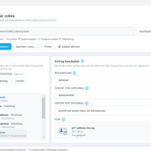 cobra Sidebar Editor