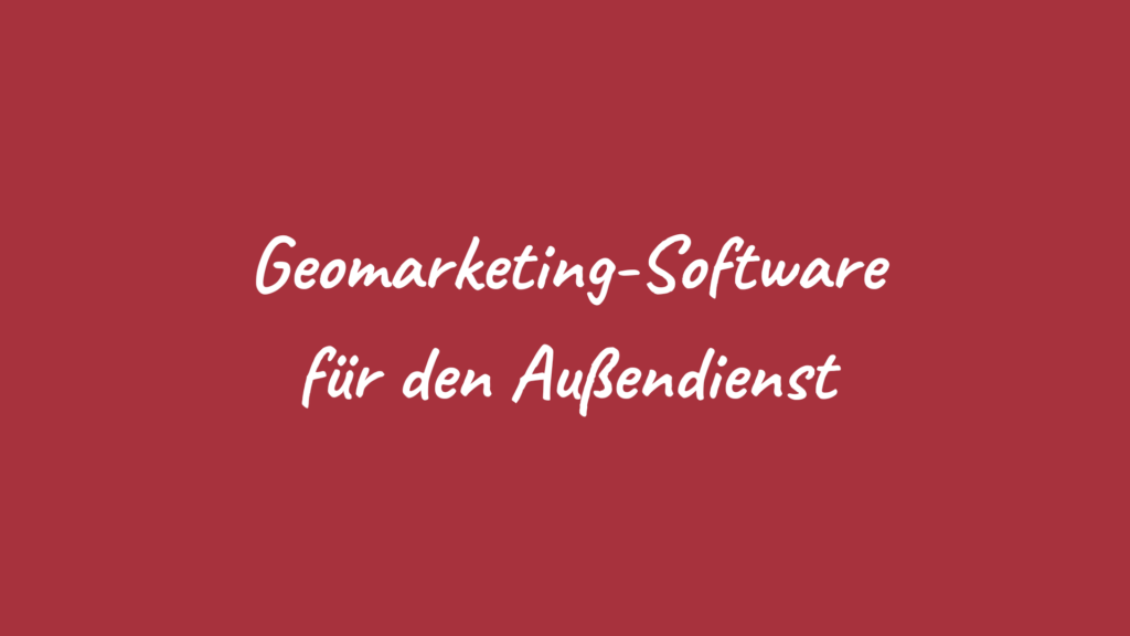 Geomarketing-Software