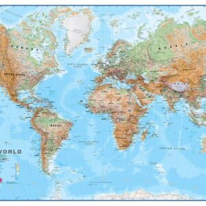 Physikalische Weltkarte